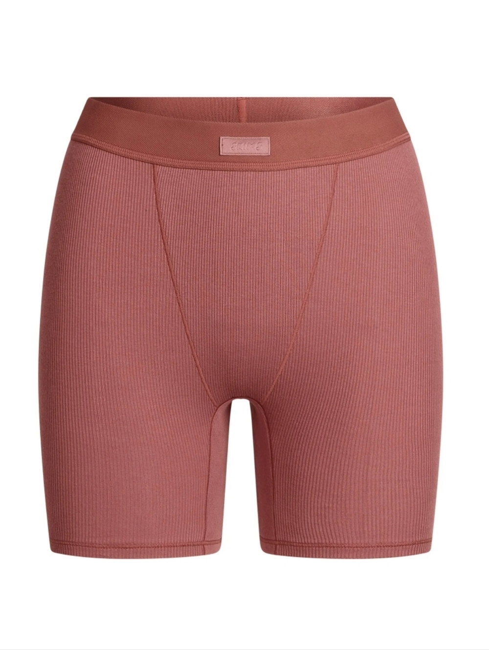 SKIMS Cotton Rib Boxers In Redwood Size S NWT